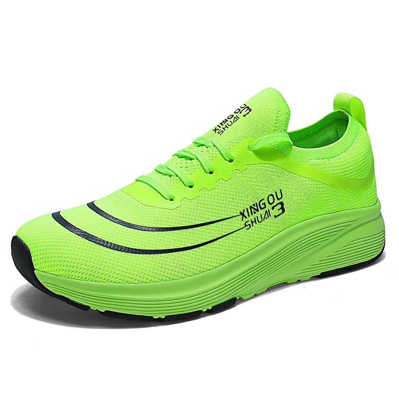 Wide Sole Flyknit Mesh Shoes Sports - Image 2