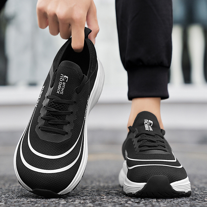 Wide Sole Flyknit Mesh Shoes Sports - Image 7