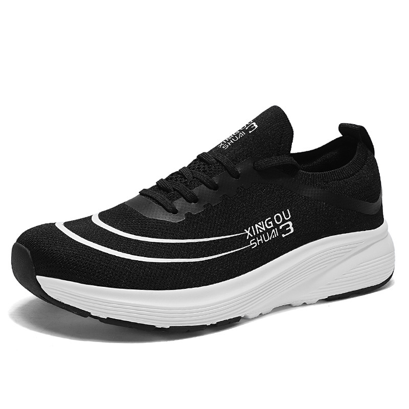 Wide Sole Flyknit Mesh Shoes Sports - Image 4